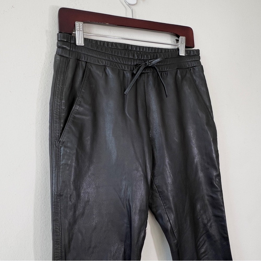 BEC & BRIDGE Black 100% Genuine Leather Jogger Pants - Picture 3 of 7